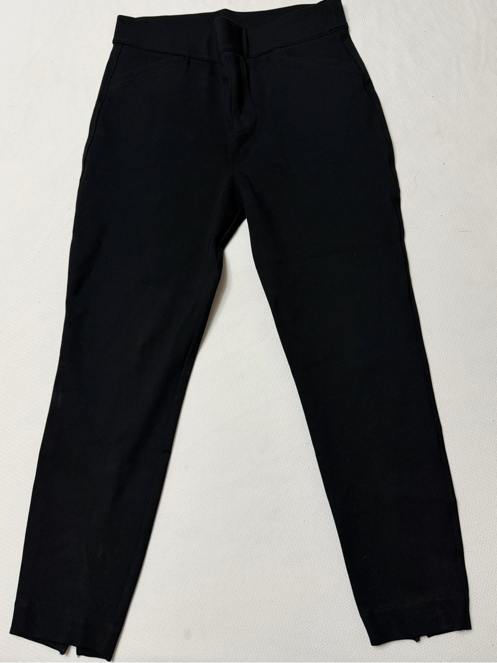 Black Stretch Tapered Pants